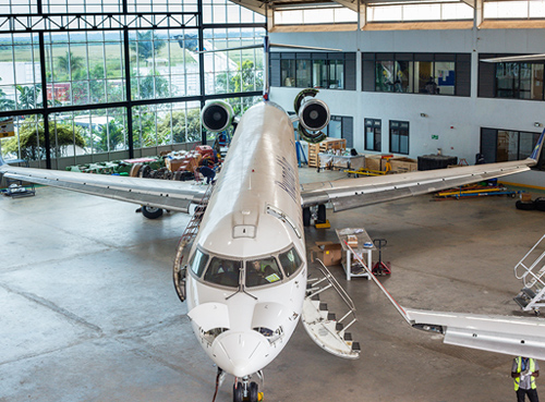 Hangar interior