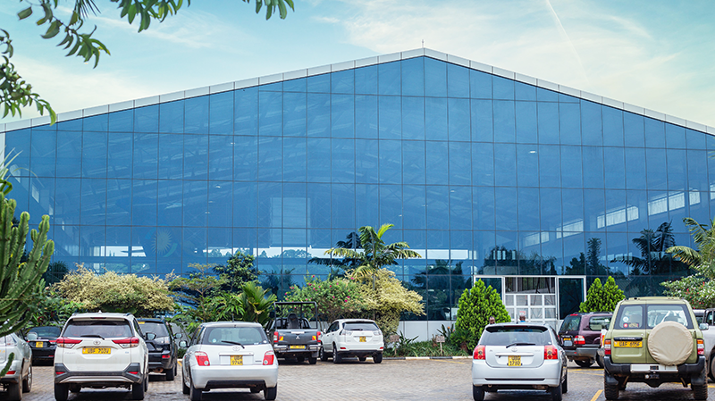 Hangar and office building