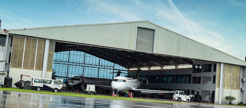 Hangar exterior