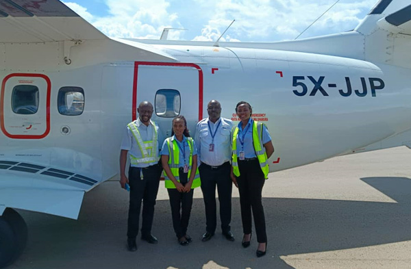 Meet and greet team at Entebbe Airport